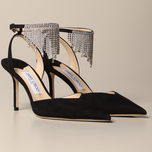 Jimmy Choo Shoes - Jimmy Choo Birtie 85 crystal embellished pumps Sz 38